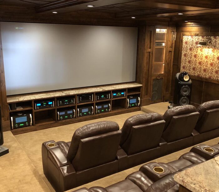 B&W custom theater, McIntosh, Transparent Audio